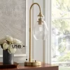 Possini Euro Design Possini Euro Vaile Desk Lamp With Dual USB Ports Warm Gold With Glass Shade 2 Possini Euro Design Possini Euro Vaile Desk Lamp With Dual USB Ports Warm Gold With Glass Shade -Famous Lighting Store GUEST b0b917ba 3922 4030 bccb 9df10ba72807