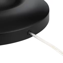 Possini Euro Design Roxie Modern Floor Lamp Standing 65 1/2" Tall Brass Black Metal Sheer Linen Double Drum Shade For Living Room Bedroom Office House -Famous Lighting Store GUEST be59ff96 21fe 48b2 a934 3b61a1eb6bb7