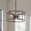 Possini Euro Design La Vista Black Chandelier 20 1/4" Wide Modern Sputnik 9-Light Fixture For Dining Room House Foyer Kitchen Island Entryway Bedroom -Famous Lighting Store GUEST bf6c0606 8bce 451b b0e2 687b010656a6