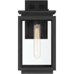 Possini Euro Design Atkins Modern Outdoor Wall Light Fixture Matte Black 14 1/4" Clear Glass For Post Exterior Barn Deck House Porch Yard Posts Patio 12 Possini Euro Design Atkins Modern Outdoor Wall Light Fixture Matte Black 14 1/4" Clear Glass For Post Exterior Barn Deck House Porch Yard Posts Patio -Famous Lighting Store GUEST c1343d56 ecf0 4474 b823 de7b2b32480f
