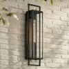 Possini Euro Design Jericho Modern Outdoor Wall Light Fixture Textured Black Steel 28" Clear Glass For Post Exterior Barn Deck House Porch Yard Patio -Famous Lighting Store GUEST c7d04788 8681 4eee bc1b d03937ac3744