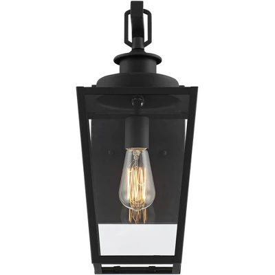 Possini Euro Design Ackerly Modern Outdoor Wall Light Fixture Textured Black 17 1/4" Clear Glass For Post Exterior Barn Deck House Porch Yard Patio 5 Possini Euro Design Ackerly Modern Outdoor Wall Light Fixture Textured Black 17 1/4" Clear Glass For Post Exterior Barn Deck House Porch Yard Patio - Image 3
