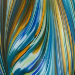 Possini Euro Design Pablo 27" Tall Modern Table Lamp Table Top Dimmer Blue Art Glass Single Living Room Bedroom Bedside Nightstand House White Shade -Famous Lighting Store GUEST cf840a91 eb69 471f 8606 18c874612b49