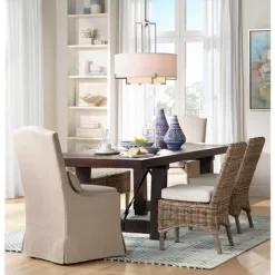 Possini Euro Design Concentric Brushed Nickel Pendant Chandelier 25" Wide Modern White Fabric Drum 4-Light For Dining Room House Foyer Kitchen Island -Famous Lighting Store GUEST cfb34f1d ed44 4f0c ad92 63377917fa5e