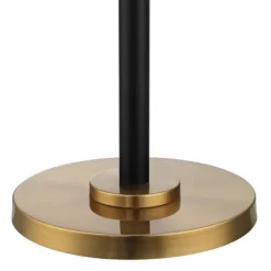 Possini Euro Design Modern Torchiere Floor Lamp LED 72" Tall Black Antique Brass White Glass Shade For Living Room Reading Uplight -Famous Lighting Store GUEST d2e67421 2529 4783 9f40 44893fe256ca