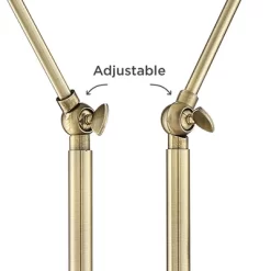 Possini Euro Design Sentry Modern Mid Century Desk Lamp 23" High Black Brass With USB Charging Port LED Adjustable Cone Shade For Bedroom Living Room -Famous Lighting Store GUEST d3ce9263 7a5c 44b4 9cc2 8c349dada242