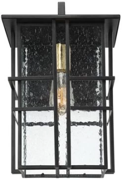 Possini Euro Design Arley Modern Industrial Outdoor Wall Light Fixtures Set Of 2 Black 16" Seedy Glass For Post Exterior Barn Deck House -Famous Lighting Store GUEST d4b9fe35 0bfc 4ae6 8289 06a4992adca8