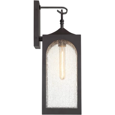 Possini Euro Design Tyne Modern Outdoor Wall Light Fixture Bronze 20 1/2" Seedy Glass For Post Exterior Barn Deck House Porch Yard Posts Patio Home 7 Possini Euro Design Tyne Modern Outdoor Wall Light Fixture Bronze 20 1/2" Seedy Glass For Post Exterior Barn Deck House Porch Yard Posts Patio Home - Image 5