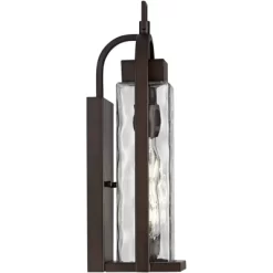 Possini Euro Design Winona Modern Outdoor Wall Light Fixture Bronze 16 1/4" Water Glass For Post Exterior Barn Deck House Porch Yard Posts Patio Home -Famous Lighting Store GUEST dcc02b3b 5c00 4adf b690 c7984479dd07