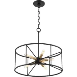 Possini Euro Design La Vista Black Chandelier 20 1/4" Wide Modern Sputnik 9-Light Fixture For Dining Room House Foyer Kitchen Island Entryway Bedroom -Famous Lighting Store GUEST de9b4f68 7dc5 4bb7 8e7e 4573ff949dcd