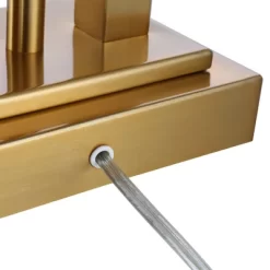 Possini Euro Design Possini Euro Deacon Brass Gooseneck Lamps With USB Port And Outlet Set Of 2 -Famous Lighting Store GUEST e24e6b82 39cc 40bb 88f5 24326ff00335