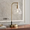 Possini Euro Design Possini Euro Kinzie Desk Lamp With Power Outlet And USB Ports Warm Gold 2 Possini Euro Design Possini Euro Kinzie Desk Lamp With Power Outlet And USB Ports Warm Gold -Famous Lighting Store GUEST e27b2966 6746 45b0 9850 0e5994f6c5b8