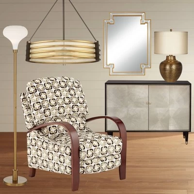 Possini Euro Design Cecil Modern Industrial Torchiere Floor Lamp 71" Tall Warm Gold Metal Opal Glass Shade For Living Room Bedroom Office House Home 10 Possini Euro Design Cecil Modern Industrial Torchiere Floor Lamp 71" Tall Warm Gold Metal Opal Glass Shade For Living Room Bedroom Office House Home - Image 8