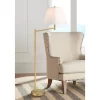 Possini Euro Design Modern Arc Floor Lamp Standing 62 1/2" Tall Warm Gold Offset Arm White Linen Drum Shade For Living Room Reading Family Bedroom 1 Possini Euro Design Modern Arc Floor Lamp Standing 62 1/2" Tall Warm Gold Offset Arm White Linen Drum Shade For Living Room Reading Family Bedroom -Famous Lighting Store GUEST e5631466 6274 412d 842a f3f35627a6cc