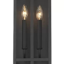 Possini Euro Design Metrix Modern Industrial Outdoor Wall Light Fixture Black Metal 26" Clear Glass For Post Exterior Barn Deck House Porch Yard Patio -Famous Lighting Store GUEST e71f44c0 7c56 4f06 9c7f 1614078b7e4f