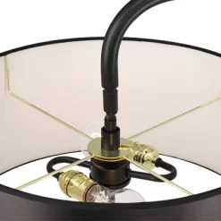 Possini Euro Design Raven Modern 66" Tall Chairside Arc Table Lamp Matte Black Metal Fabric Drum Shade For Living Room Reading Bedroom 12 Possini Euro Design Raven Modern 66" Tall Chairside Arc Table Lamp Matte Black Metal Fabric Drum Shade For Living Room Reading Bedroom -Famous Lighting Store GUEST eb73aded 6f9b 4867 98f9 72c46973dbb1