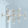 Possini Euro Design Marya Brushed Nickel Chandelier 32" Wide Modern 24-Light Fixture For Dining Room House Foyer Kitchen Island Entryway Bedroom Home -Famous Lighting Store GUEST f4bb0e79 3917 434d b71f 3604f89fe997