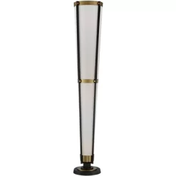Possini Euro Design Mid Century Modern Torchiere Lamp 4-Light 68" Tall Antique Brass Off White Linen Cone Shade Living Room Office Uplight -Famous Lighting Store GUEST f7a6f4d9 ceb4 4969 b1f0 ab2f375a091f