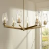 Possini Euro Design Byzantium Warm Gold Chandelier 35" Wide Modern Clear Glass Shade 8-Light Fixture For Dining Room Foyer Kitchen Island Entryway -Famous Lighting Store GUEST f9c8f303 dd50 49ff ac69 56108895c445