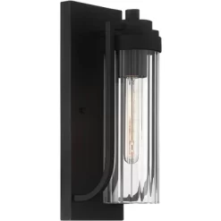 Possini Euro Design Bogata Modern Outdoor Wall Light Fixture Textured Black 15 1/2" Clear Ribbed Glass For Post Exterior Barn Deck House Porch Yard 12 Possini Euro Design Bogata Modern Outdoor Wall Light Fixture Textured Black 15 1/2" Clear Ribbed Glass For Post Exterior Barn Deck House Porch Yard -Famous Lighting Store GUEST fb44b2d2 67b3 4d07 8f2f afbaa4fc7589