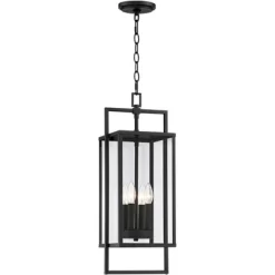 Possini Euro Design Jericho Modern Outdoor Hanging Light Textured Black 24 1/4" Clear Glass Panel For Post Exterior Barn Deck House Porch Yard Patio 13 Possini Euro Design Jericho Modern Outdoor Hanging Light Textured Black 24 1/4" Clear Glass Panel For Post Exterior Barn Deck House Porch Yard Patio -Famous Lighting Store GUEST fb766fec dda6 4174 b315 500384a6ee38