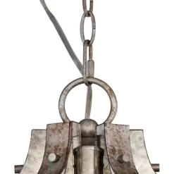 Possini Euro Design Ornament Aged Silver Gold Bronze Chandelier 23 1/4" Wide Industrial 6-Light Fixture For Dining Room Foyer Kitchen Island Entryway -Famous Lighting Store GUEST fcd39e51 f2ea 46ef a5b2 8062ac41cf62