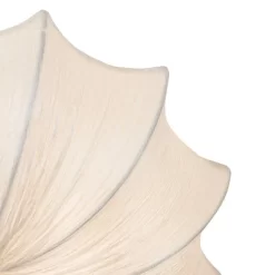 Possini Euro Design Planetarium Modern Ceiling Light Flush Mount Fixture 21" Wide Chrome 3-Light Ivory Fabric Scalloped Bowl For Bedroom Living Room -Famous Lighting Store GUEST fd8076fb ba15 40d9 afa8 c61ce1a5f194