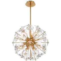 Alice 20" Wide Soft Gold And Crystal 11-Light Orb Pendant -Famous Lighting Store alice 20 inch wide soft gold and crystal 11 light orb pendant 381m2views4