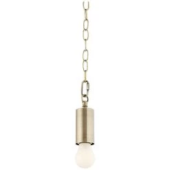 Antique Brass Plug-In Hanging Swag Chandelier With Frosted A19 LED Bulb -Famous Lighting Store antique brass plug in hanging swag chandelier with frosted a19 led bulb 85a67views6