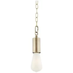 Antique Brass Plug-In Hanging Swag Chandelier With Milky ST21 LED Bulb -Famous Lighting Store antique brass plug in hanging swag chandelier with milky st21 led bulb 85a71views6