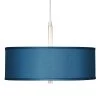 Blue Polyester 16" Wide Pendant Light -Famous Lighting Store blue polyester 16 inch wide pendant light 9v387