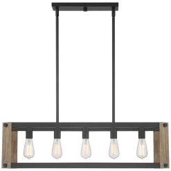 Cameron 36 1/4" Wide Black 5-Light Island Pendant Light -Famous Lighting Store cameron 36 and one quarter inch wide black 5 light island pendant light 78n32views4