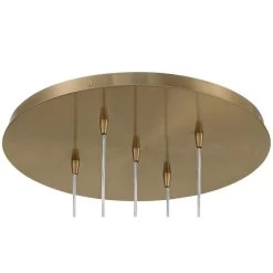 Haniger 19 1/4" Wide Soft Gold Multi-Light Pendant -Famous Lighting Store haniger 19 and one quarter inch wide soft gold multi light pendant 048a6views2