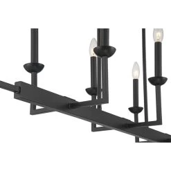 Kime 50" Wide Black 8-Light Trestle Island Chandelier -Famous Lighting Store kime 50 inch wide black 8 light trestle island chandelier 267y1views2