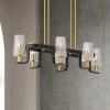 Possini Bronxville 38" Black And Brass Modern 6-Light Island Pendant -Famous Lighting Store possini bronxville 38 inch black and brass modern 6 light island pendant 031f0cropped