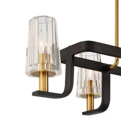 Possini Bronxville 38" Black And Brass Modern 6-Light Island Pendant -Famous Lighting Store possini bronxville 38 inch black and brass modern 6 light island pendant 031f0views1
