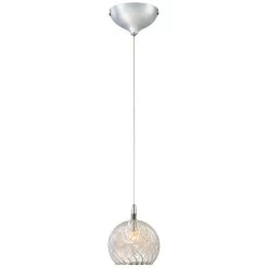 Possini Euro 4 1/2" Wide Swirl Wire Glass Mini Pendant Light -Famous Lighting Store possini euro 4 and one half inch wide swirl wire glass mini pendant light v8381