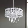 Possini Euro Almyra 19" Wide Modern Chrome And Crystal Pendant Light