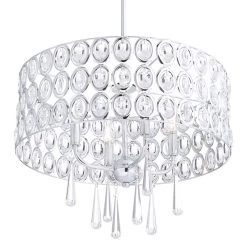 Possini Euro Almyra 19" Wide Modern Chrome And Crystal Pendant Light -Famous Lighting Store possini euro almyra 19 inch wide modern chrome and crystal pendant light 39p68views3