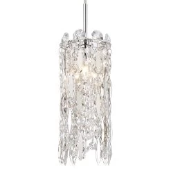 Possini Euro Alyssa 4" Wide Chrome And Crystal LED Mini Pendant Light -Famous Lighting Store possini euro alyssa 4 inch wide chrome and crystal led mini pendant light 64r73views1