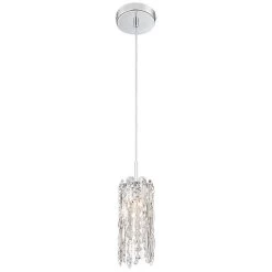 Possini Euro Alyssa 4" Wide Chrome And Crystal LED Mini Pendant Light -Famous Lighting Store possini euro alyssa 4 inch wide chrome and crystal led mini pendant light 64r73views3
