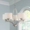 Possini Euro Ariano 27 1/4" Wide Brushed Nickel Modern Chandelier 1 Possini Euro Ariano 27 1/4" Wide Brushed Nickel Modern Chandelier -Famous Lighting Store possini euro ariano 27 and one quarter inch wide brushed nickel modern chandelier t8825cropped