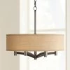 Possini Euro Ava 20" Wide Woven Burlap 6-Light Bronze Pendant 2 Possini Euro Ava 20" Wide Woven Burlap 6-Light Bronze Pendant -Famous Lighting Store possini euro ava 20 inch wide woven burlap 6 light bronze pendant 9k801cropped