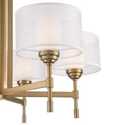 Possini Euro Beauchamp 32" Wide Gold Double Shade 6-Light Chandelier -Famous Lighting Store possini euro beauchamp 32 inch wide gold double shade 6 light chandelier 86m17views1
