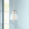 Possini Euro Bellis 6 1/2" Wide Nickel And Clear Glass Mini Pendant -Famous Lighting Store possini euro bellis 6 and one half inch wide nickel and clear glass mini pendant 39r13cropped