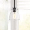 Possini Euro Bellis 6" Wide Black Clear Glass Mini Pendant 1 Possini Euro Bellis 6" Wide Black Clear Glass Mini Pendant -Famous Lighting Store possini euro bellis 6 inch wide black clear glass mini pendant 820v0cropped