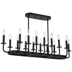 Possini Euro Bondai 39" Wide Gloss Black 16-Light Island Chandelier -Famous Lighting Store possini euro bondai 39 inch wide gloss black 16 light island chandelier 554v0
