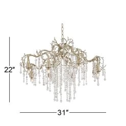 Possini Euro Branches 31" Wide Silver Champagne Chandelier -Famous Lighting Store possini euro branches 31 inch wide silver champagne chandelier v8455views5