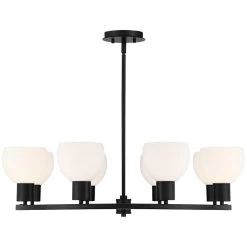 Possini Euro Brennan 32" Wide Matte Black Round 8-Light Chandelier -Famous Lighting Store possini euro brennan 32 inch wide matte black round 8 light chandelier 91j80views2