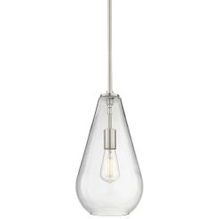 Possini Euro Burgen 8 1/2" Wide Brushed Nickel Mini Pendant -Famous Lighting Store possini euro burgen 8 and one half inch wide brushed nickel mini pendant 40x12